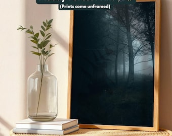 Forest Photography Print - Unframed - Moody Wall Art, Photo Print for Living Room & Bedroom, Nature Home Decor