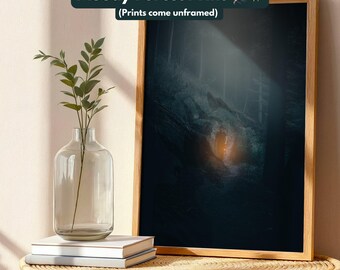 Moody Forest Photography Print: Nature Home Decor (Unframed)