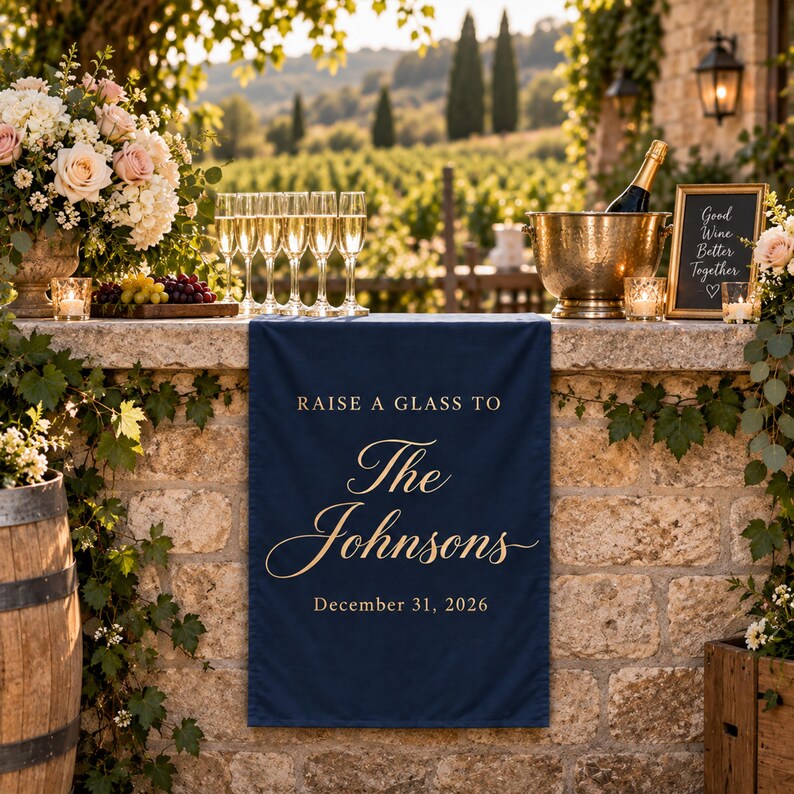 Personalized Wedding Bar Sign, Custom Wedding Reception Banner, Last Personalized Wedding Bar Sign, Custom Wedding Reception Banner, Last