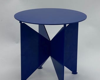 Mesa auxiliar de metal de 3 piezas hecha a mano — Portátil, fácil de mover y personalizable