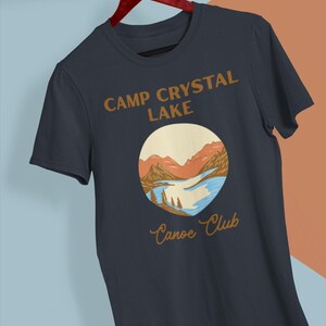 Camp Crystal Lake T-Shirt: Retro Canoe Club, Friday the 13th Horror Tee