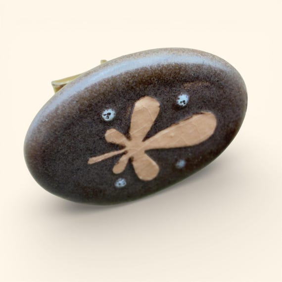 Mid Century Ceramic Cufflinks - image 2