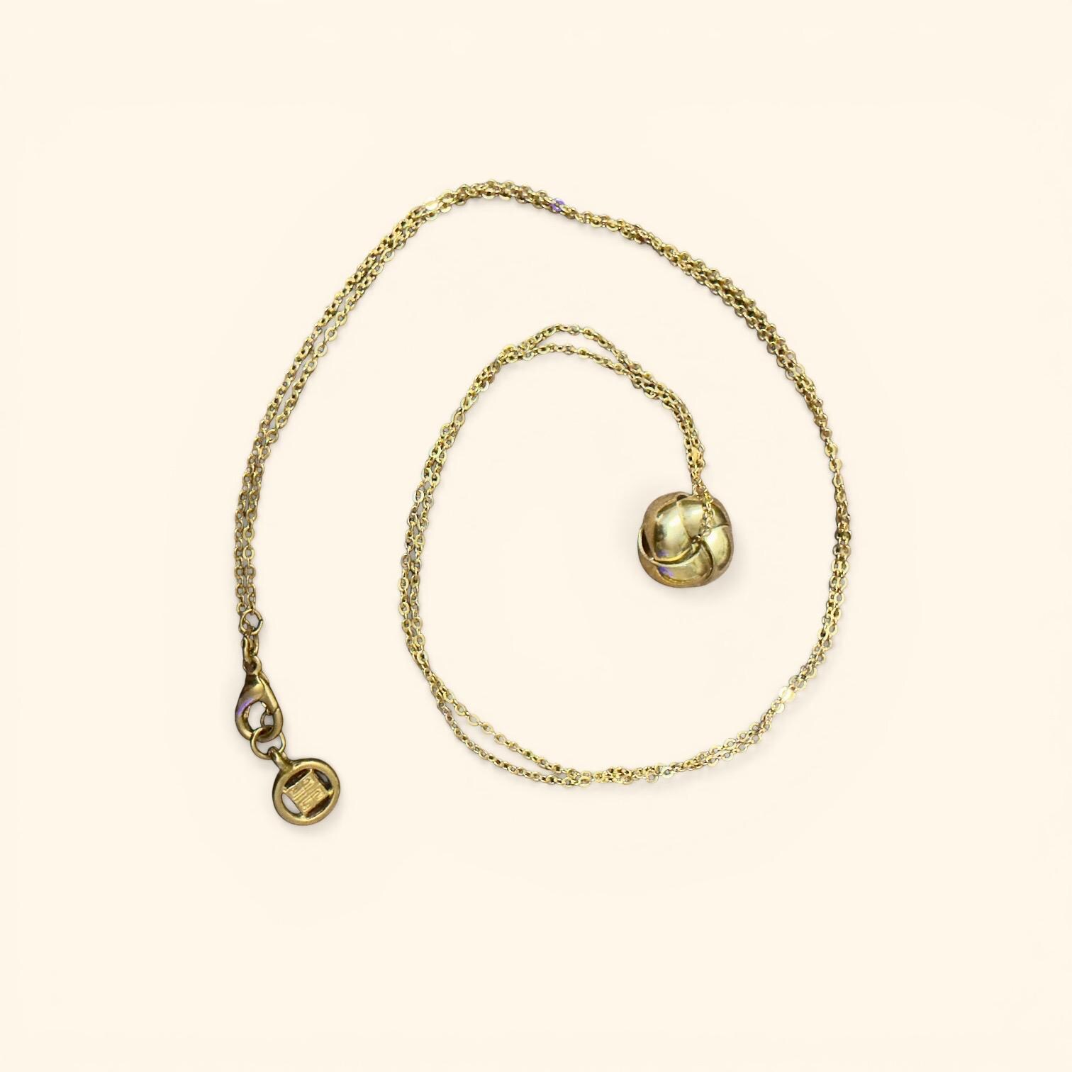 Vintage 1980s Givenchy Gold Pendant Necklace - Etsy