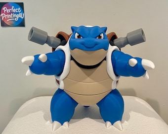 Figura impresa en 3D de Blastoise Pokémon, decoración Pokémon, juguete coleccionable, regalo único para fans.