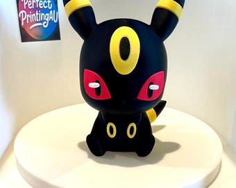 Figura impresa en 3D de Umbreon, Pokémon, decoración, juguete coleccionable, regalo único para fans.