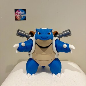 Blastoise Pokemon, 3D Printed Figure, Pokémon Decor, Collectible Toy, Unique Gift for Fans