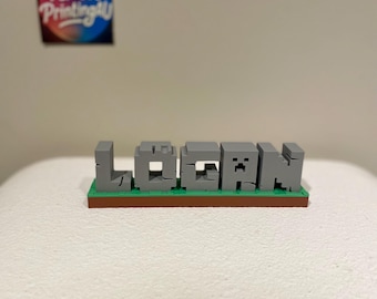 Letrero personalizado para jugador de Minecraft