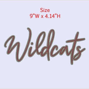 Wildcat Design, wildcats Embroidery file : Machine File (Instant Download)