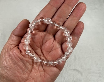 Natural Tibetan Quartz Bracelet 6mm |  Spiritual Healing Jewelry | Energy Bracelet