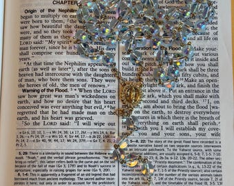 Rosario de cristal con efecto aurora boreal