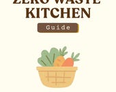 Zero-Waste Kitchen Planner | Printable PDF | Sustainable Living Tracker | Refuse Reuse Recycle Reduce | Weekly Habits