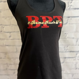 Camiseta sin mangas con letras griegas Bama Rush Tok
