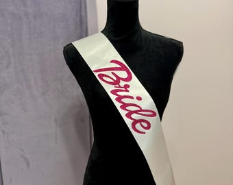 Custom Retro Doll Themed Bachelorette Sashes