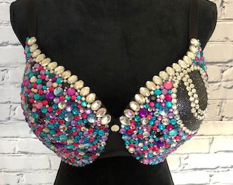 Exotic Dance Wear Galaxy Festival Rave Bra