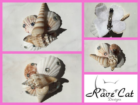 Ravewear or EDC Costume EDC Outfit Rave Mermaid Seashell Mermaid Hair Clip Rave Seashells edm Outfit Perfect for any Rave Outfit