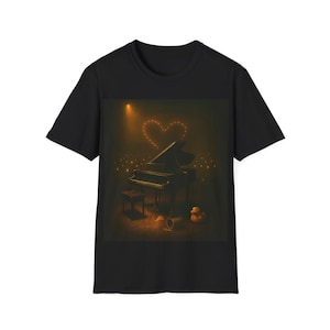 Lewis Capaldi Inspired Emotional T-Shirt | Piano & Spotlight Concert Tee | Fan Easter Egg Edition