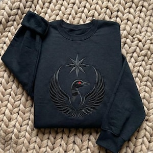 Minnesota Rebel Alliance Embroidered Sweatshirt, MN State Bird Loon Political Hoodie, Minimalist Minneapolis Pride Sweater