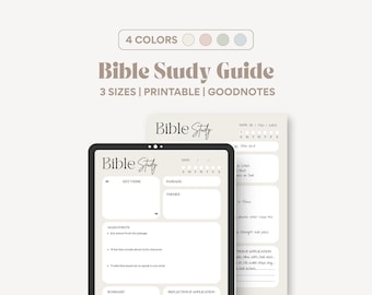 Bible Study Guide Worksheet Minimalist
