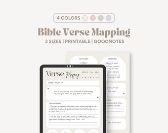 Verse Mapping Bible Study Guide Template