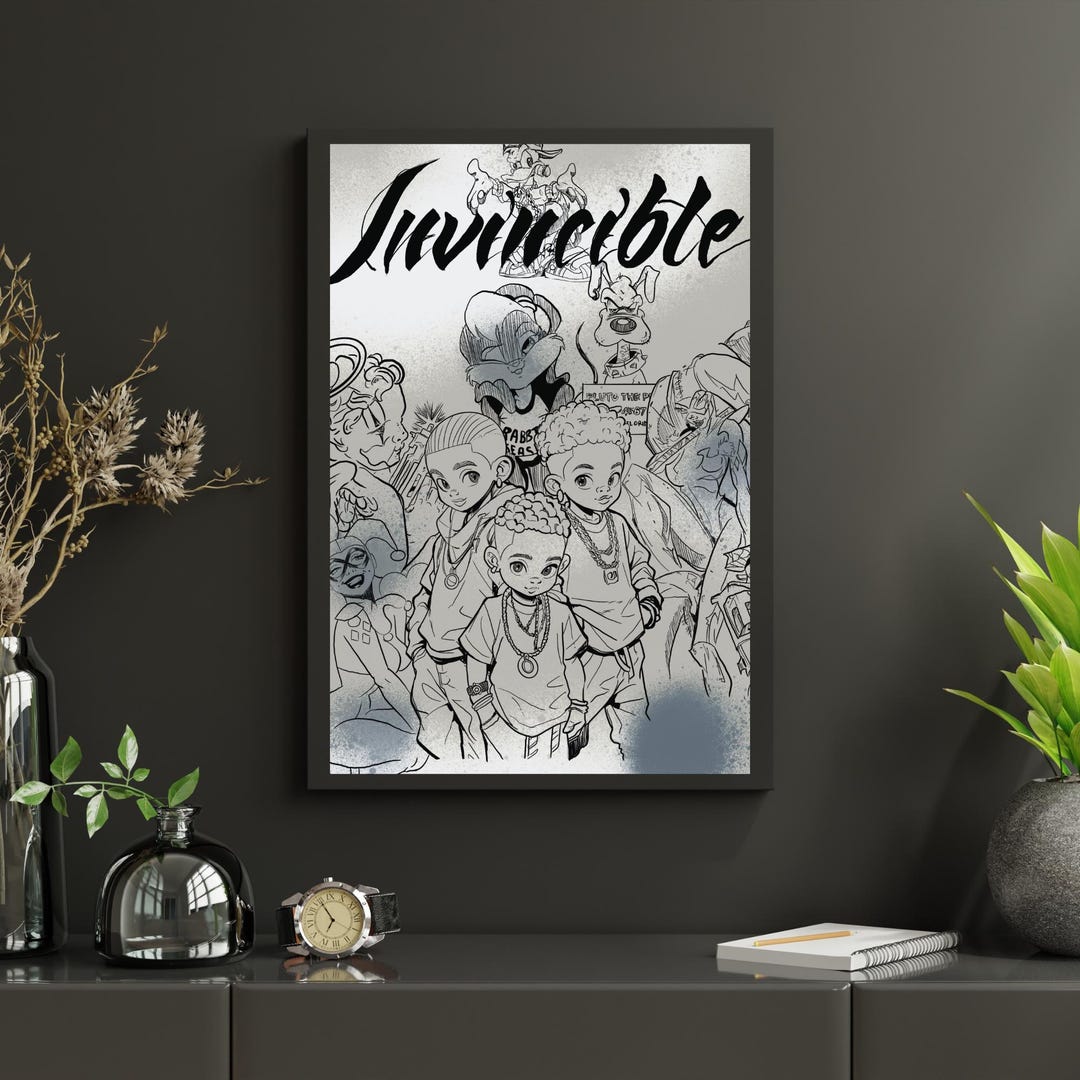 Inalienable Drawings Invincible: Characters, Cartoon, Digital Drawing, Wall Art ...