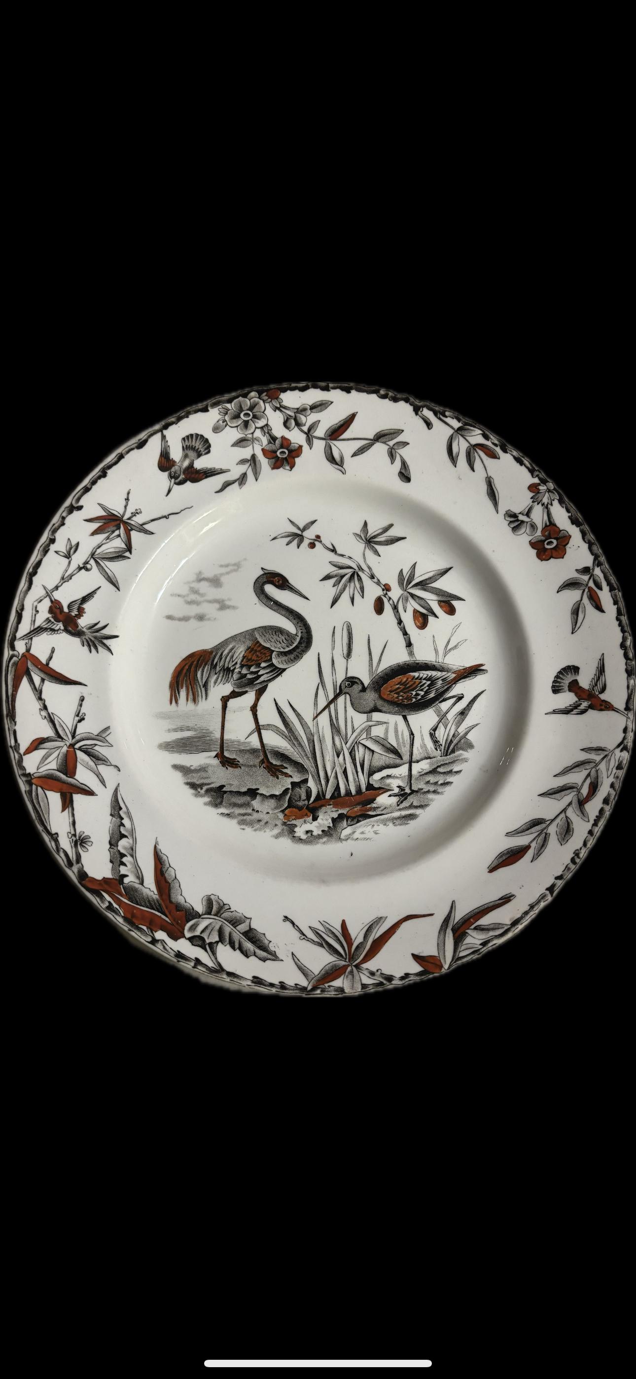 Ridgway社　ミッドセンチュリー　大小プレート４枚セット　ヴィンテージ Ridgway社 ミッドセンチュリー 大小プレート4枚セット ヴィンテージ