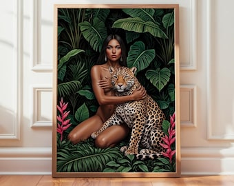 Untamed  | Female Empowerment, Soft Life Aesthetic Wall Art, Feminine Motivational Poster