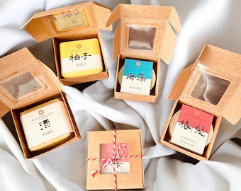 Japanese Inspired Handmade Soap or Bath Bomb gift box