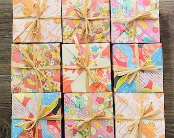 Special Origami gift box for individual soap or bath bomb.