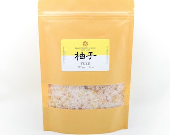 Natural Japanese bath salts/Japanese bath salts/calming bath salts/soothing bath salts/Cypress bath salts/yuzu bath salts/citrus bath salts