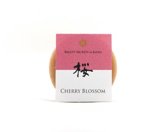 Jabón Sakura / Jabón japonés / Jabón de flor de cerezo / Jabón facial / Jabón orgánico / Arcilla rosa / Limpieza suave / Proceso en frío / Pequeño lote
