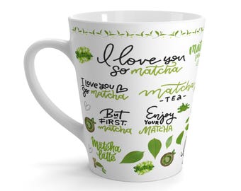 Matcha Lover Latte Mug – 12oz Tea & Coffee Cup