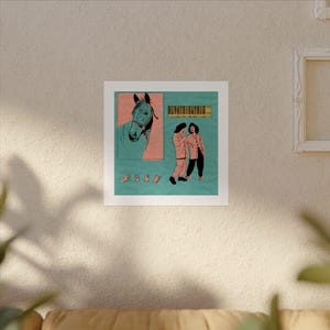 Mid-Century Mexican Women Art Print, Textured Watercolor Paper image 8