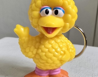 Handgemaakte sleutelhanger Sesamstraat "Big Bird" speelgoed