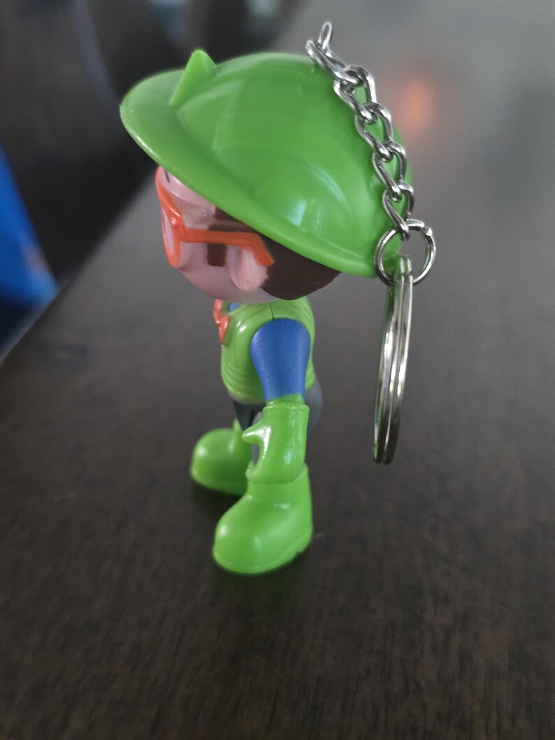 Blippi Recycling Truck Driver Toy Handmade Keychain image 3