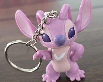 Disney Lilo and Stitch "Angel" Toy Handmade Keychain