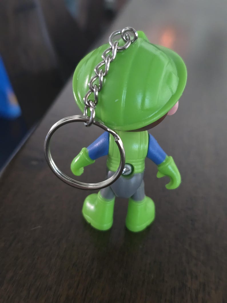 Blippi Recycling Truck Driver Toy Handmade Keychain image 4