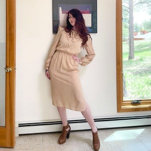 Nude Midi Dress - Etsy