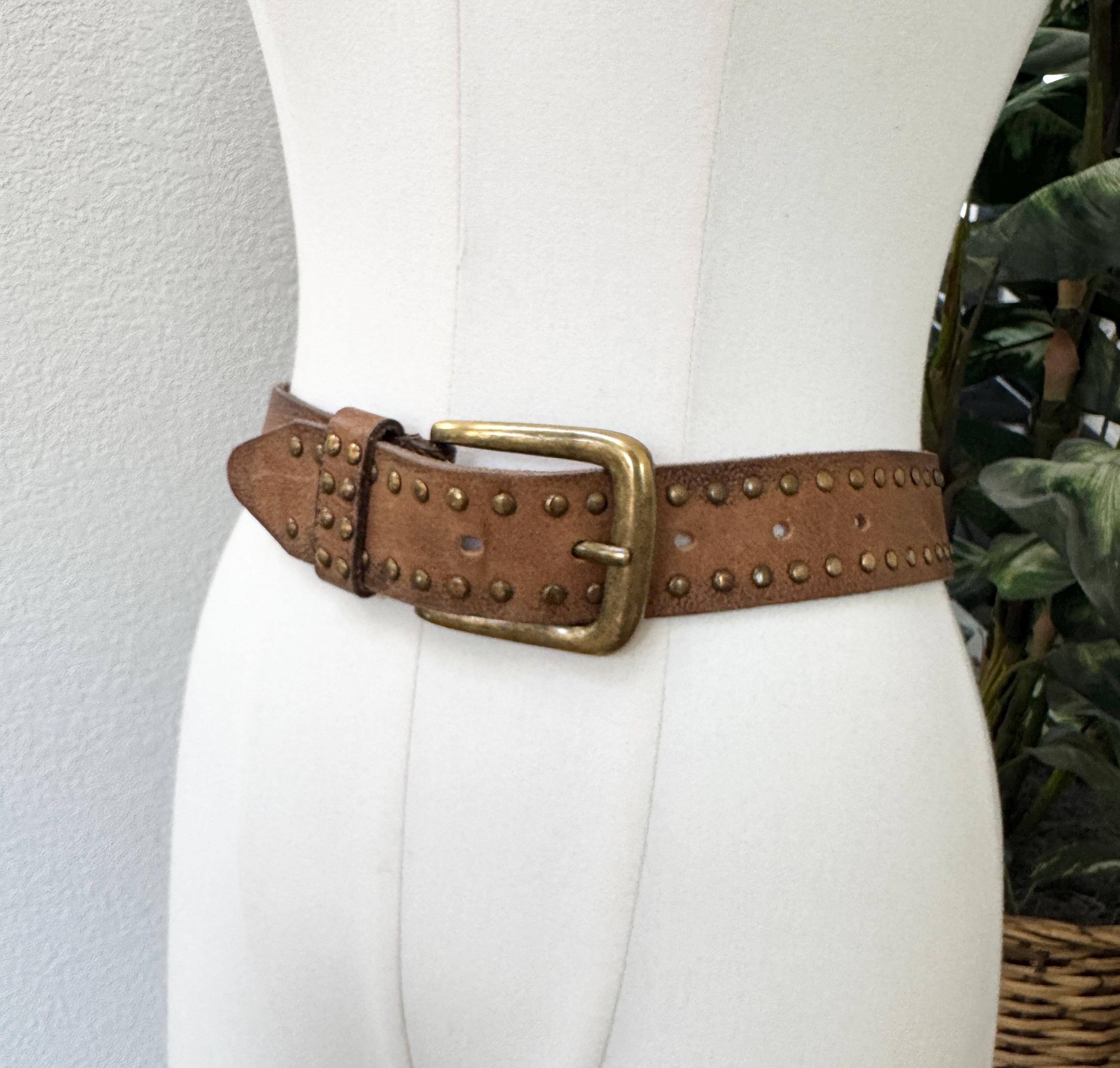 Vintage motion east 1980 brown stretchy belt deco metal buckle goth cosplay Goth Vintage Belts for sale | eBay main image 2
