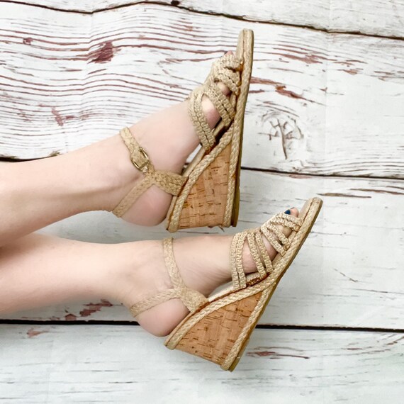 braided cork sandals