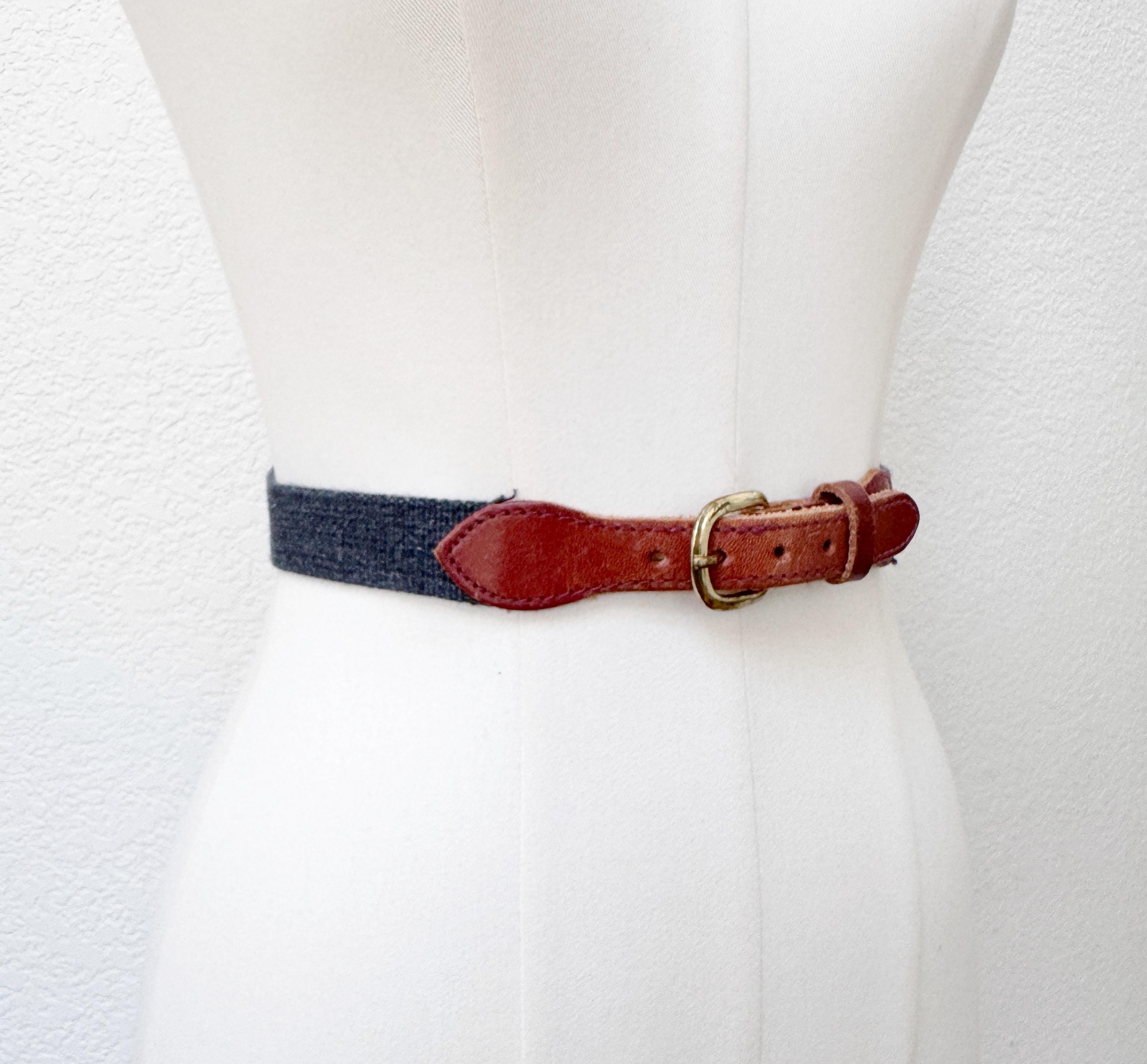 Vintage 80\'s Lucky Fish Belt Gold Fish Statement belt red adjustable women s m l King Ranch Tiffany Rug Border Belt (Muted Colors) – King  main image 3