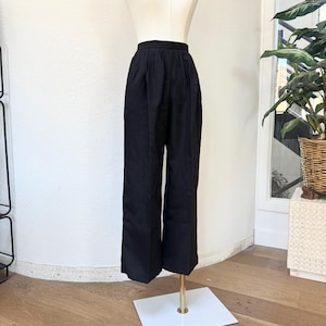 80s Black Trousers - Etsy