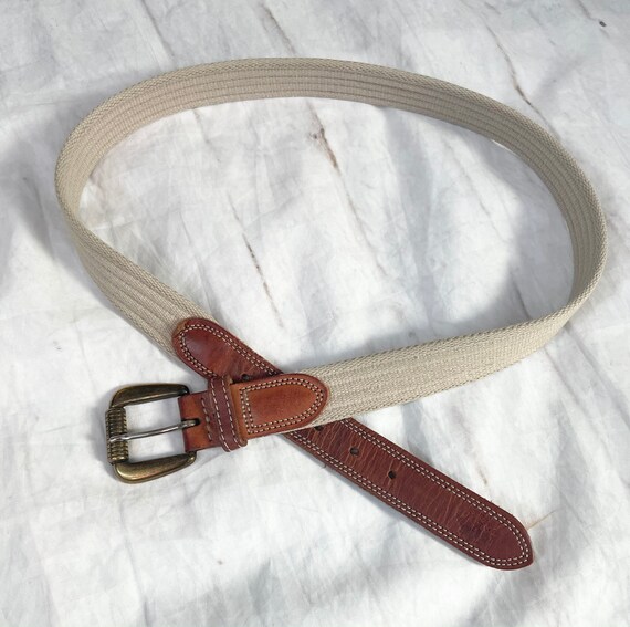 Iconic Vintage 80s Dockers Rope Belt S M 25-28 Leather Logo - Etsy