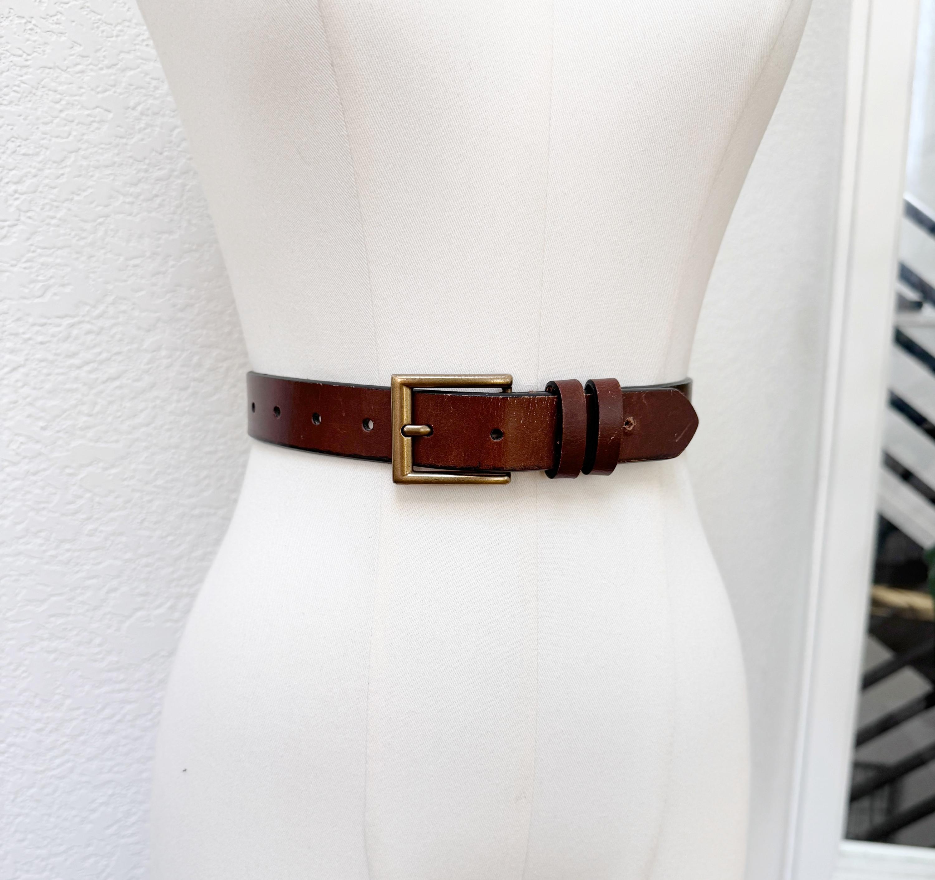 VTG 90s Womens O-ring Leather Belt Sz L Adjustable Y2K Boho Festival Statement VirtusNoir Boho Big Belts PU Leather Oval Studded Concho  main image 4
