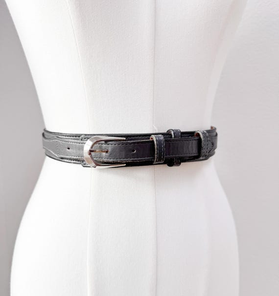 Vintage 90s Dundee Leather Western Equestrian Riding Belt  display picture 1