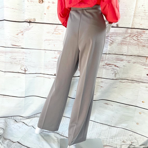 Vintage 70s Gray Polyester Pants XL 