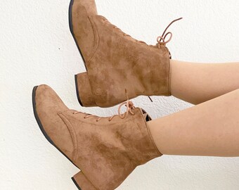 Velvet Granny Boots - Etsy
