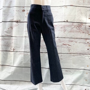 Vintage 70s Flared Denim Pants High Waist Bell Botttoms Jeans XXS XS