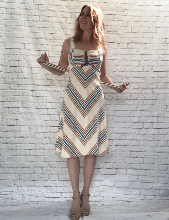 chevron jumper dress