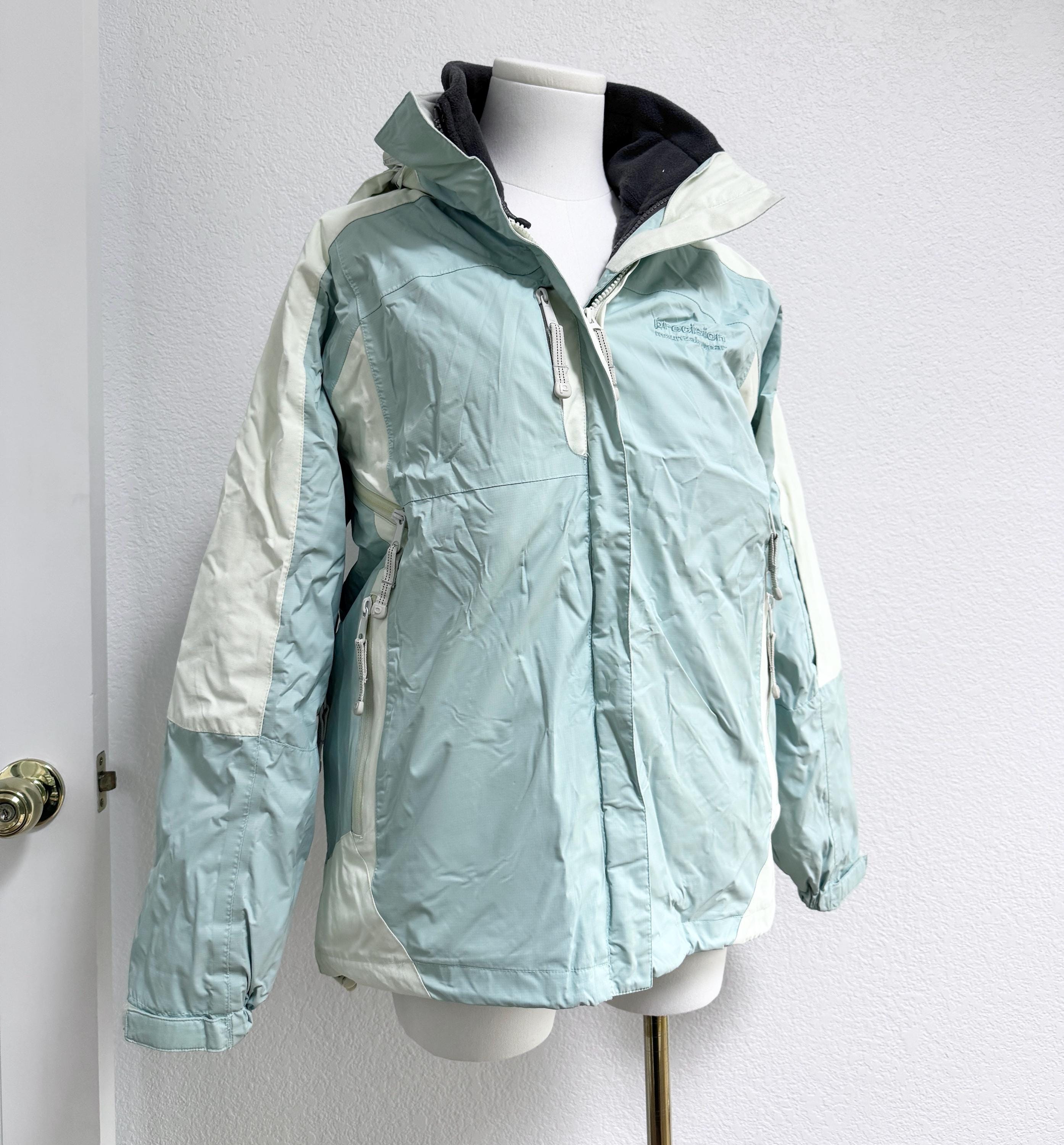 Vintage Y2K Precision Mountainwear Snow Ski Jacket Coat S Hooded 