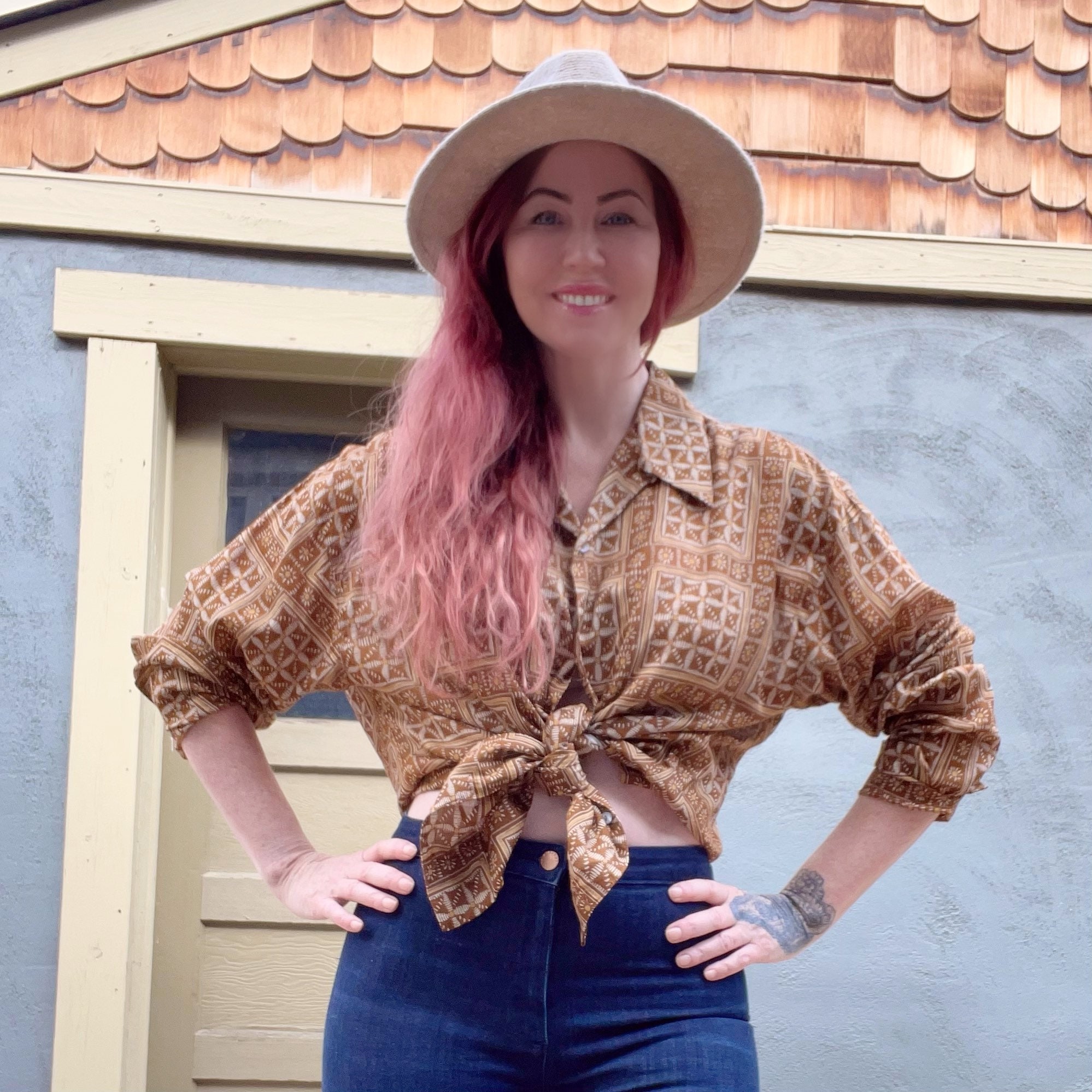 Vintage 90s Gap Oversized Tiki Tunic 